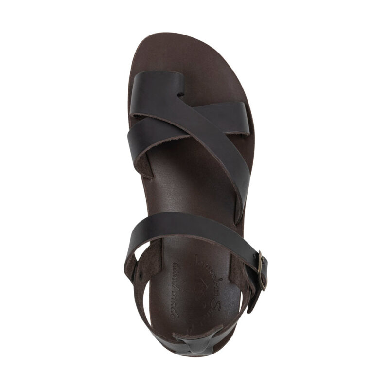 cantarela Brown Molded Crossover Strap Sandal - Image 3
