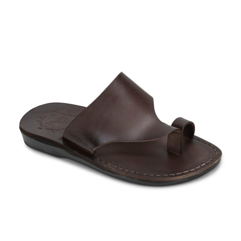 Cantarela Classic Brown Leather Toe Loop Sandals