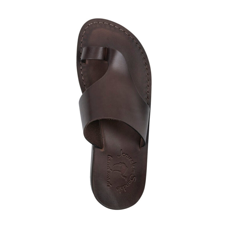 Cantarela Classic Brown Leather Toe Loop Sandals - Image 3
