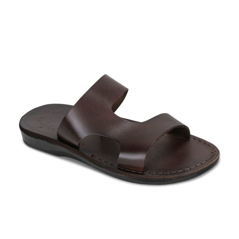 cantarela Brown Leather Side Strap Sandal