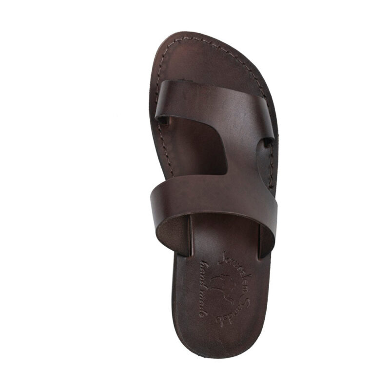 cantarela Brown Leather Side Strap Sandal - Image 3