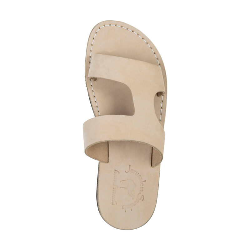cantarela White Nubuck Leather Side Strap Sandal - Image 3