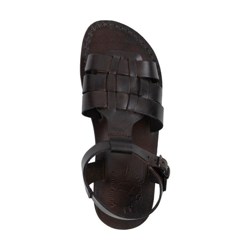 cantarela Brown Open Toe Fisherman Sandal - Image 3