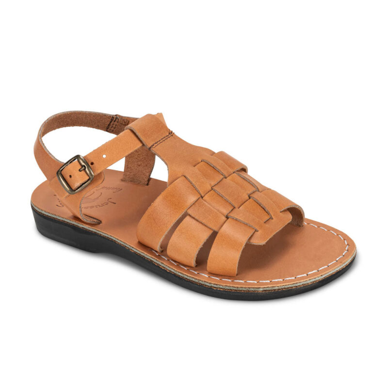 cantarela Tan Open Toe Fisherman Sandal