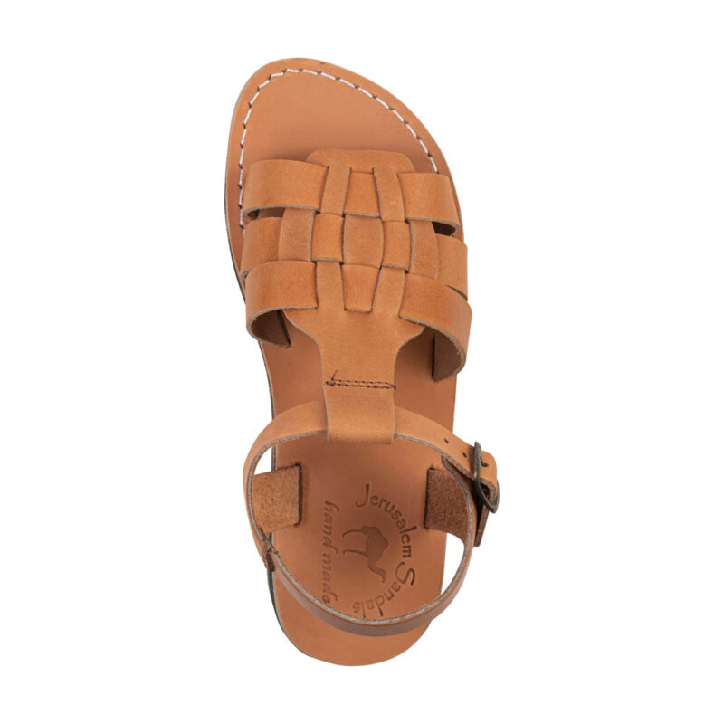 cantarela Tan Open Toe Fisherman Sandal - Image 3