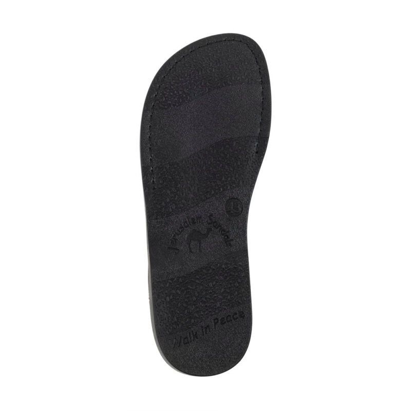 cantarela Brown Caged Leather Slide Sandal - Image 4